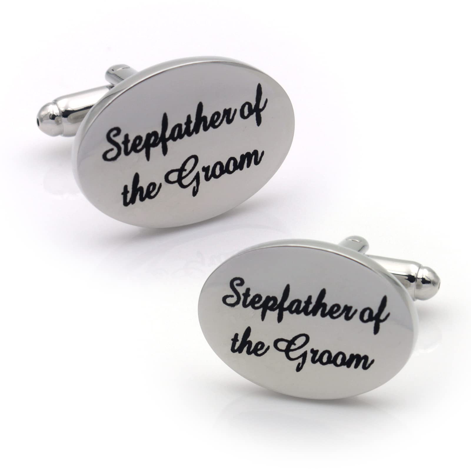 Wedding Cufflinks Engraved Stepfather of The Groom Cuff Links Anniversaty Party Accessories Gift