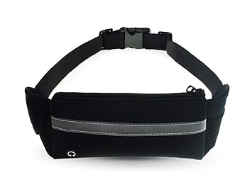 Electomania Waterproof Running Belt Waist Pour Men and Women (Black)