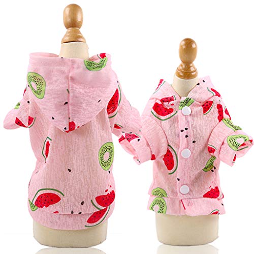 Smdoxi Summer Breathable T-Shirt pet cat Dog Sunscreen Vest Cartoon Printing New Breathable Hoodie - Thumbnail 3