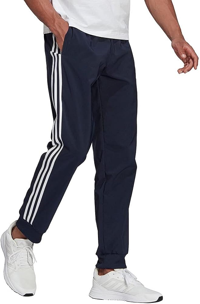 Spodnie mÄskie adidas Essentials Tapered Cuff 3 Stripes GK8981 á Desportivo