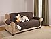 Sara Ashley Elegante Luxurious Reversible Sofa Furniture Protector, Coffee/Tan