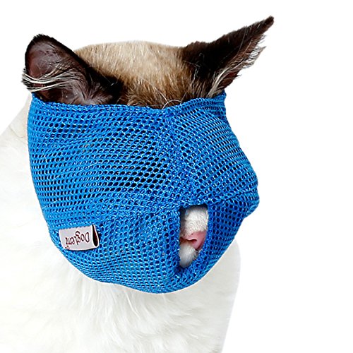 UHeng Pet Cat Muzzles Breathable Mesh Anti Biting Chewing Meow Mouth Cover - Thumbnail 7