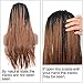 BLUPLE Ombre 30# Micro Braided 1b Synthetic Lace Front Wigs Fully Hand Tied Heat Resistant Hair Braiding Styles Fiber Hand Braided Wig for Black Women (18 inches, Micro Braided,T1B/30)