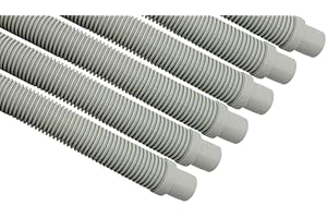 Destroyer Plastics 1 Year Manufacture Warranty Universal Swimming Pool Cleaner Hose 48" Long Kreepy Krauly Baracuda G3 G4 Hayward Navigator Pool Vac Ultra AquaBug (6, Grey)