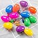 HansGo Toy Filled Easter Eggs, 12PCS Surprise Eggs Prefilled with Mini Dinosaurs Bright Colorful Plastic Surprise Eggs for Kids Party