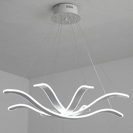 modern white chandelier