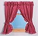 Madison Starlite Deluxe Swag Shower Ruby Bathroom Window Curtain