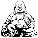 JS Artworks Buddha Vinyl Wall Art Decal Sticker