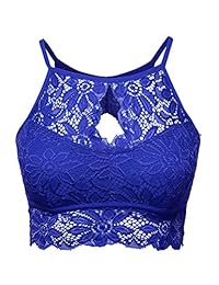 Women's Sexy Lace High Neck Bralette Top