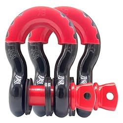 HOUERT D-Ring Shackle 3/4" 2 Pack Clevis Shackles