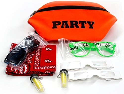 Diffraction Glasses Plus FREE Orange Fanny Pack