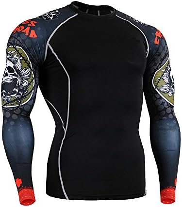 Youthny Compression Cool Dry Sports Tights Shirt Baselayer Running Leggings Yoga Rashguard Men