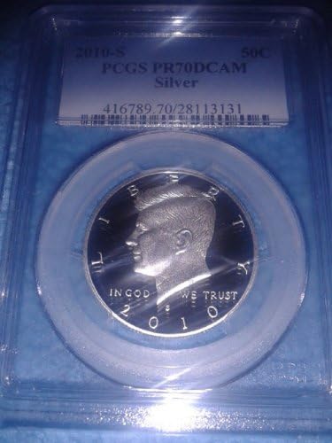 2010S PCGS PR70 DCAM Silver 50 Cent Kennedy Half Dollar Proof