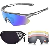 Cycling Glasses, TR90 Unbreakable Frame Polarized Anti-UV400 Sports Sunglasses