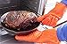 Jolly Green Products Ekogrips Premium Grilling Gloves Heat Resistant BBQ Gloves for Indoor and Outdoor Cooking, Meat Handling Gloves, Kitchen Oven Gloves with Fingers, Silicone Oven Mitts
