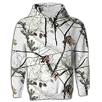 Sweatshirts White Realtree Camo Man Fashion Hoodie Hooded Sweater with Pocket 3D Print