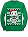 TeeStars - Big Santa Robot Ugly Christmas Sweater Youth Kids Long Sleeve T-Shirt