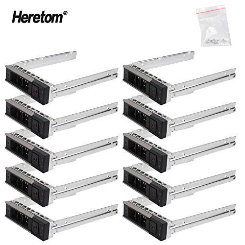Heretom 10-PACK 3.5" X7K8W Y796F Hard Drive Caddy For Dell 14th Gen PowerEdge R240 R340 R440 R540 R640 R740 R740xd2 R6415 R7425 XC Series SAS SATA Tray