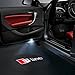 Klinee Easy Installation Car Door LED Logo Projector Ghost Shadow Lights for Audi Seriesthumb 4