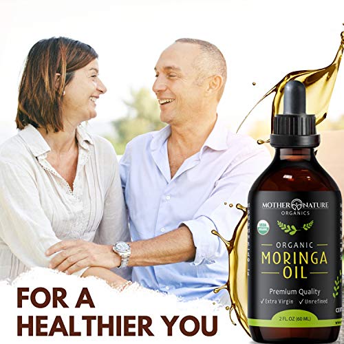 Mother Nature Organics Moringa Oil Organic USDA Certified 100 Pure
