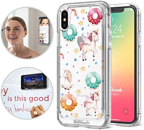 iPhone X/Xs Case,TiTiShark Starfish Series Anti Gravity Shockproof Protective Case [Hands-Free Case] with Transparent Interior Printed for Apple iPhone X/Xs - Baby Unicorn