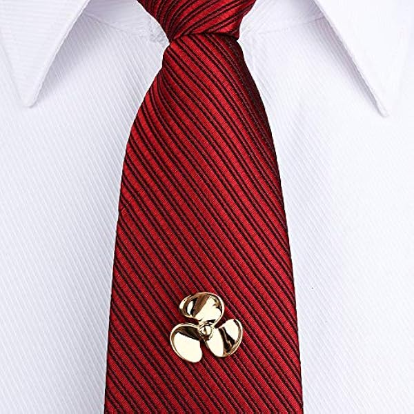 Hawson メンズ ネクタイピン 面白いネクタイピン チェーン们き 男性用ネクタイアクセサリー 複数色