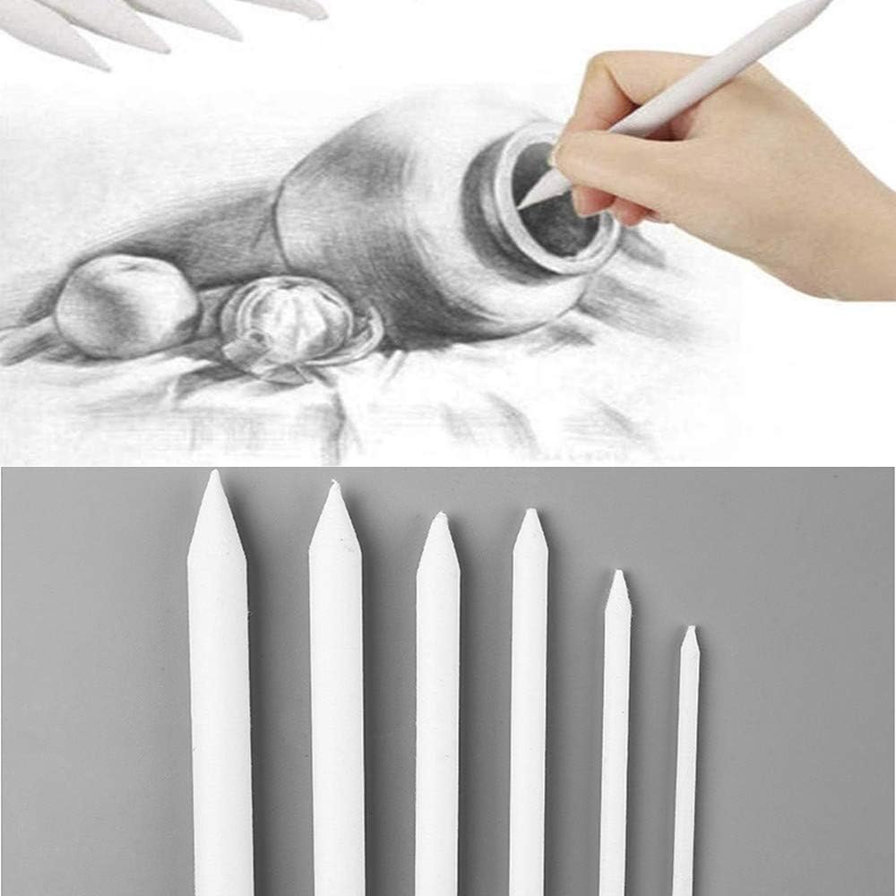 12Pieces Blending Stumps Tortillions Set Sketch Drawing Tools Art Blenders Pencil Extension Tool