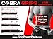 Weight Power Lifting Belt 4” Wide Cobra Grips Premium Genuine Leather Belt for Men & Women Adjustable Weightlifting Back Support (Black, Medium 32