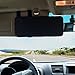 Universal Car Visor Extender Sun Blocker | Visor Extension for Car Visor on Any Car or Automobile. Lightweight Black Leather Sun Shade Extender Gives Full Shade for Driver or Passenger Side Window.