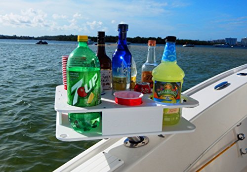 Docktail-Boat-Bar-Ultimate-Marine-Cup-Bottle-Holder-This-Boating-Accessory-Includes-Rod-Holder-Mount-Holds-Handles-and-All-20-and-30-Oz-Tumblers-12-oz-Cans-and-Bottles-Starboard