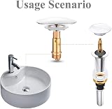 XIFIRY Basin Pop Up Click Clack Brass Plug Bolt Replacement 2pcs M8/M16 view 4