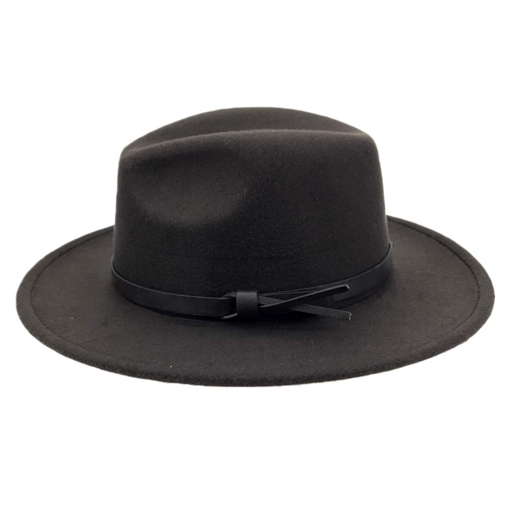 Men SANOMY Unisex Wide Brim Fedora Hat 