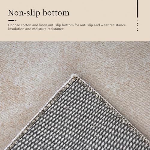 Jorunb Area Rug Washable Soft Rugs for Living Room Bedroom Modern Deco Polyester Fiber Carpet Rugs for Bedroom with Non Slip Backing Home Decor Floor Decoration Mat(Wood,200x300cm)