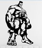 DD071 Hulk Inspired Decal Sticker | 7-Inches By 4.3-Inches | Premium Quality Black Vinyl