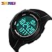 SKMEI 1108 Japanese-quartz LED Display 50M Waterproof Sports Multifunction Pedometer Watch