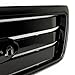 EAG Replacement Upper Grille Black Front Hood Full Grill with Emblem Clip Fit for 04-08 F-150