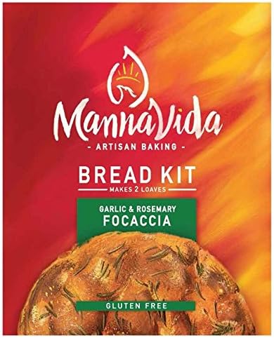 Mannavida Garlic & Rosemary Focaccia Bread Kit 419g