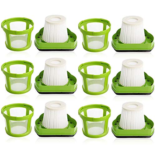 Wolfish 6 Pack 1782 Pet Vacuum Filter Pet Mesh Frame Filter for Bissell 1782 Pet Hair Eraser Cordless Hand and Car Vacuum, Replacement Part 1608653