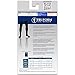 Truform Compression Socks, 20-30 mmHg, Men's Dress Socks, Thigh High Over Knee Length, Black, X-Large