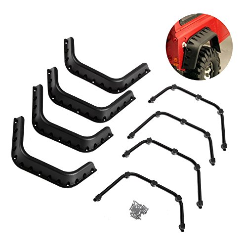LAFEINA 1/10 Scale Fender Flares for 1:10 RC Rock Crawler Axial SCX10 RC4WD Gelande II D90 D110 Body Shell Parts