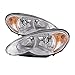 HEADLIGHTSDEPOT Chrome Housing Halogen Headlights Compatible with Chrysler PT Cruiser 2006-2010 Includes Left Driver and Right Passenger Side Headlamps