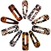Hair Clips Set 10 Pcs Acrylic Resin Hair Barrettes Fashion Sweet Geometric Alligator Hair Clip for Women and Ladies Hair Accessories for Party Birthday Valentines Day Gifts