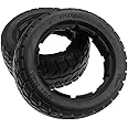 FLMLF RC High Simulation with Fabric Front Onroad Tires (Set of 2PCS) for 1:5 Scale RC HPI ROFUN ROVAN Kingmotor Baja 5B SS