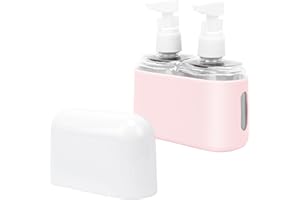 Skycase Travel Bottles - Leak Proof Refillable Tsa Approved Travel Size Toiletries, 2 in 1 Liquid Bottles Containers with Labels and Funnel Airplane Accessories Kits for Lotion Liquid (Pink)