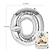 Lovne 40 Inch Jumbo Silver Alphabet O Balloon Giant Prom Balloons Helium Foil Mylar Huge Letter Balloons A to Z for Birthday Party Decorations Wedding Anniversary