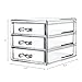 TWING Acrylic 3 jewelry box organizer display storage case, Crystal and Unbroken jewelry calener Drawer