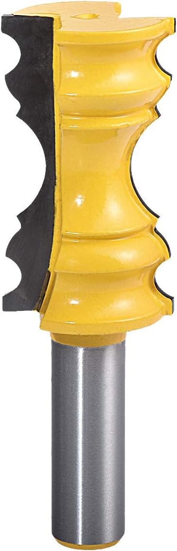 KATUR Crown Molding Router Bit, Chair Rail Molding Router Bit with 1/2 Inch Shank Woodworking Milling Cutter (1/2" Shank