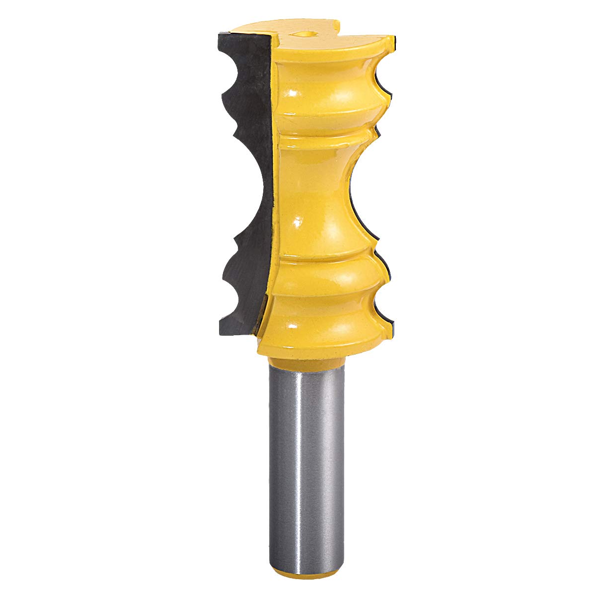 KATUR Crown Molding Router Bit, Chair Rail Molding Router Bit with 1/2 Inch Shank Woodworking Milling Cutter (1/2" Shank, 1.13" Width, 2.0" Depth)