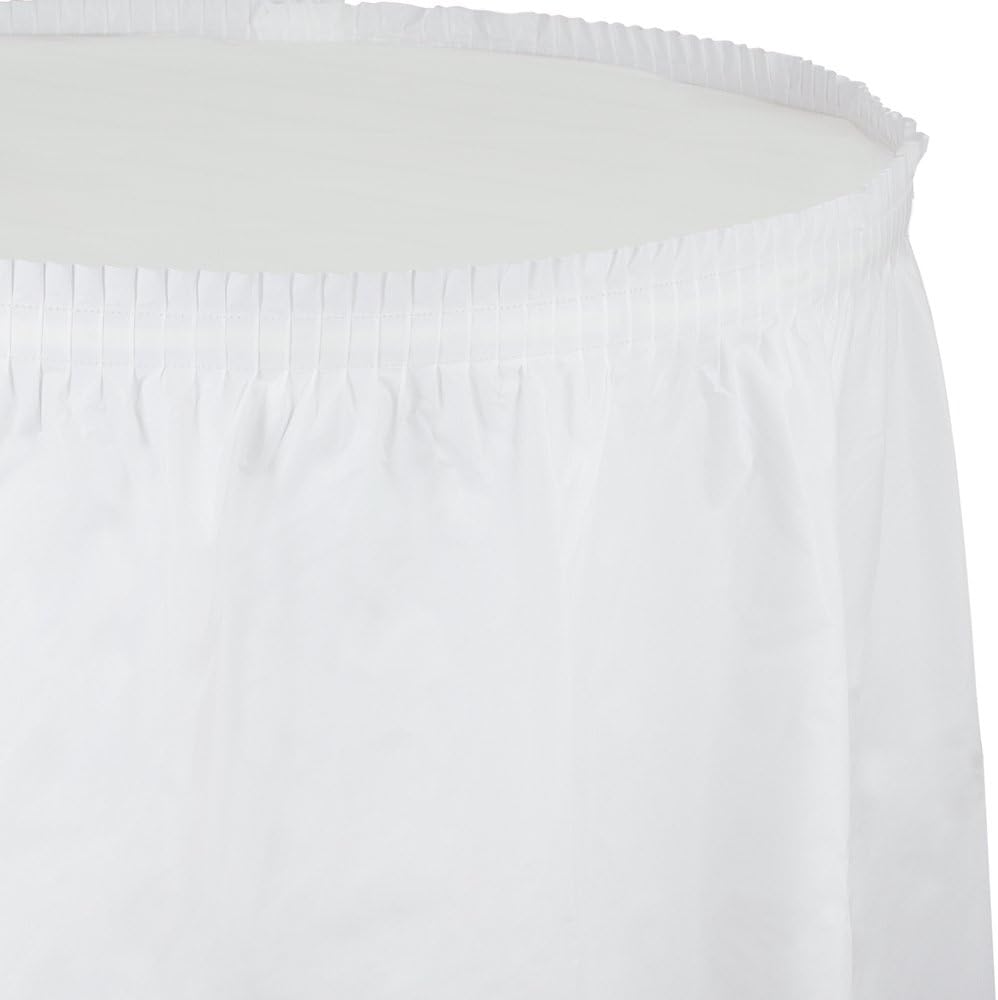 Best white pleated table cloth