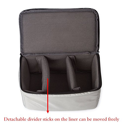 G-raphy Camera Insert Bag with Sleeve Camera Case (Grey) - Thumbnail 2
